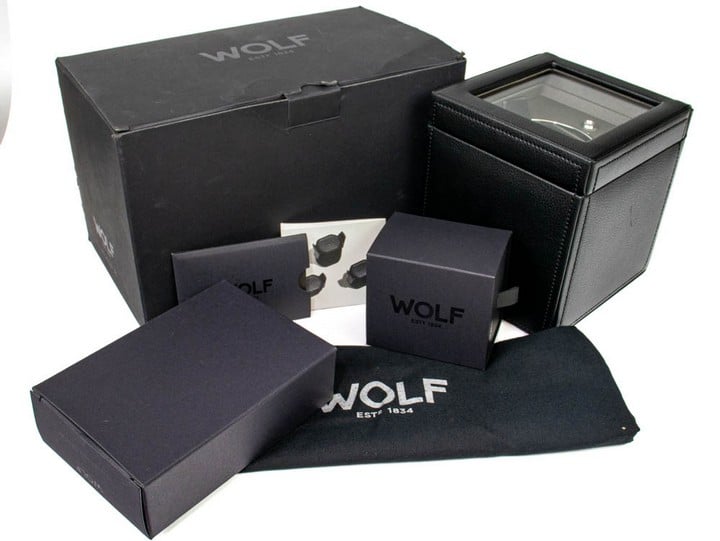 Wolf Watch Winder, Wolf Cub 461103 Black with Box 
