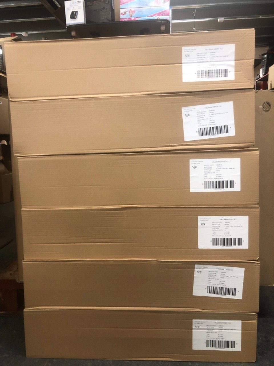 John Pye Auctions X6 HALLMARK CARDS PLC 2M ROLL GIFT WRAP LOCATION