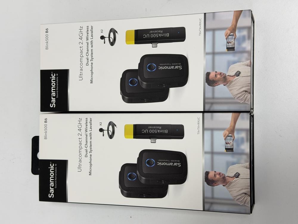 QTY OF 2 SARAMONIC BLINK500 B6 ULTRA COMPACT 2.4GH