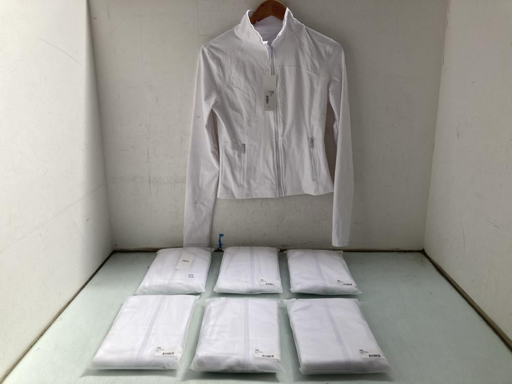 7 X MK LUX COLLECTION SCULPT ZIP JACKETS IN WHITE 