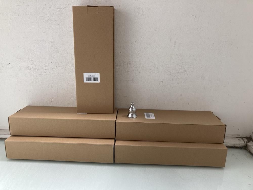 5 X BOXES OF 6 BRASS SILVER CANDLE HOLDERS: LOCATI