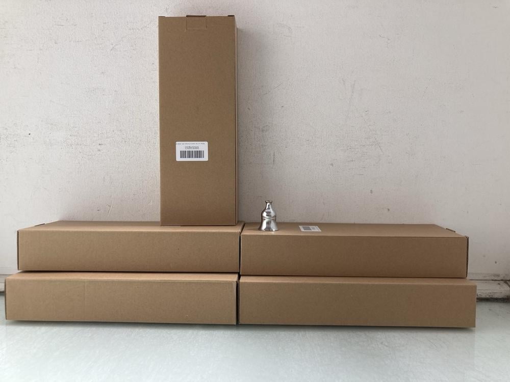 5 X BOXES OF 6 BRASS SILVER CANDLE HOLDERS: LOCATI