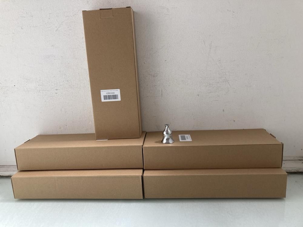 5 X BOXES OF 6 BRASS SILVER CANDLE HOLDERS: LOCATI