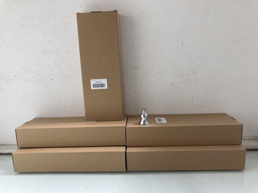 5 X BOXES OF 6 BRASS SILVER CANDLE HOLDERS: LOCATI