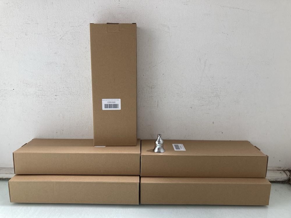 5 X BOXES OF 6 BRASS SILVER CANDLE HOLDERS: LOCATI