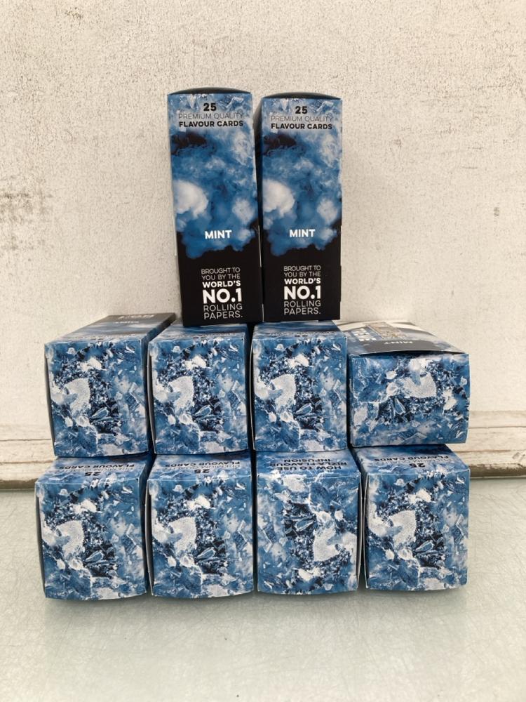 QTY OF RIZLA EXTREME MINT FLAVOUR INFUSION: LOCATI