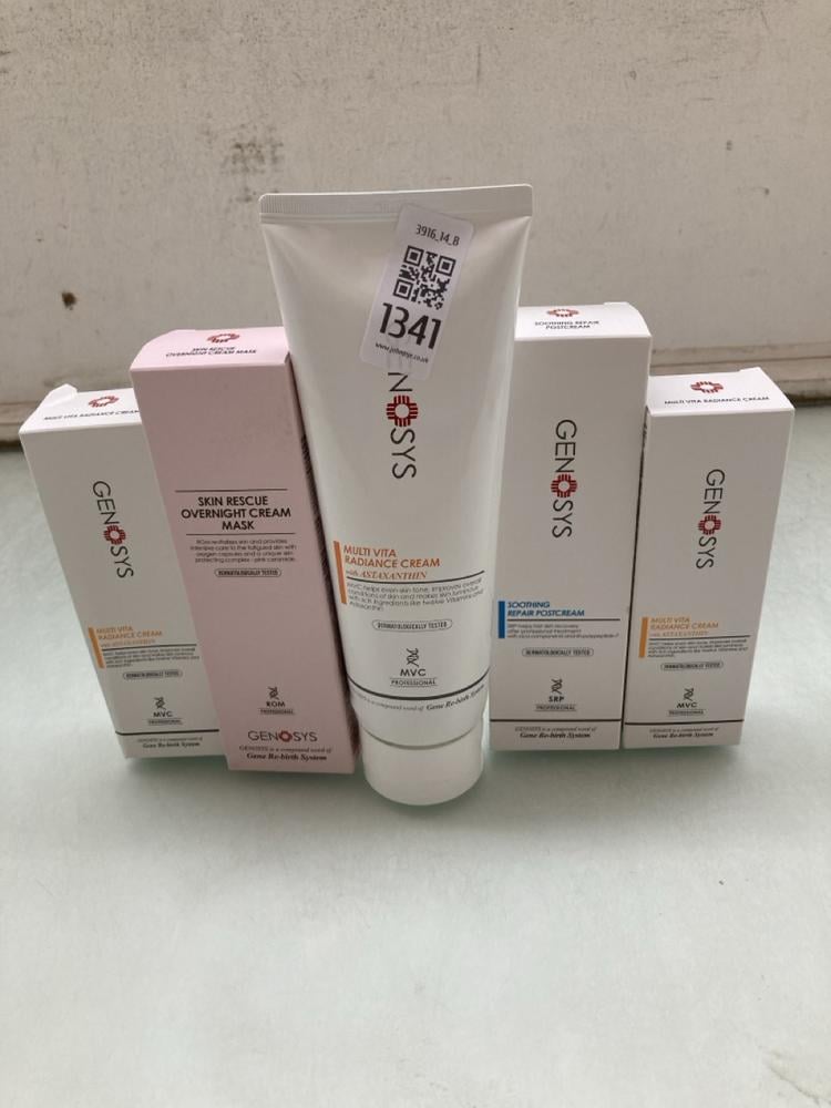 5 X ASSORTED GENOSYS BEAUTY PRODUCTS TO INCLUDE MU