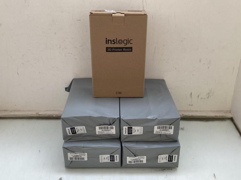 5 X INSLOGIC SUNRISE ORANGE 3D PRINTER RESIN: LOCA