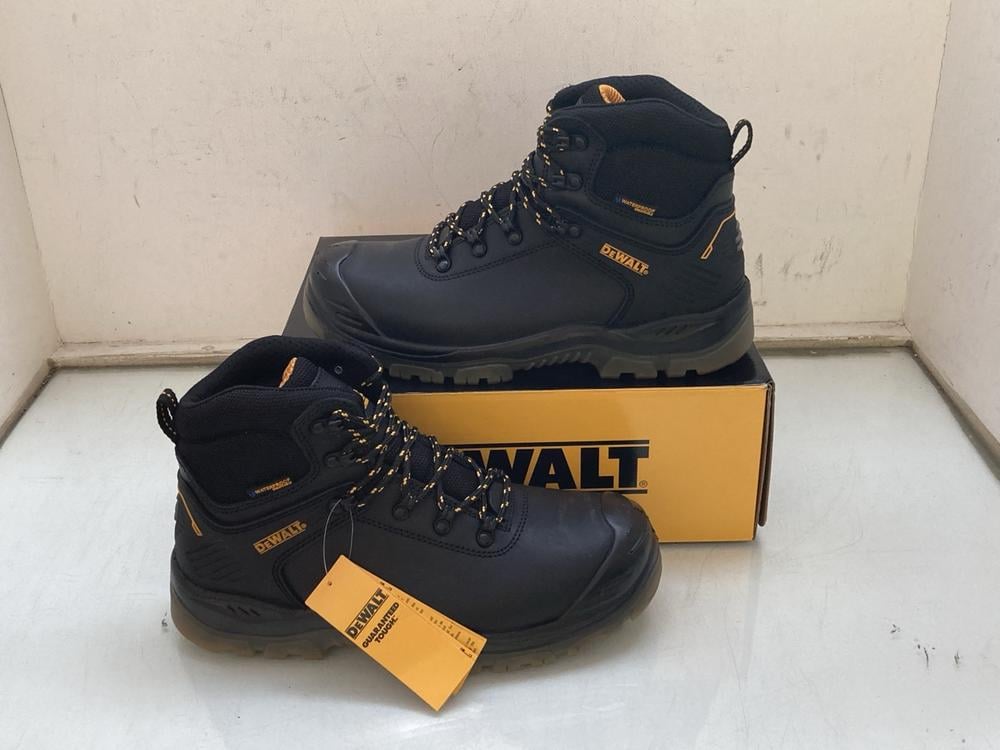 DEWALT NEWARK BLACK STEEL TOE CAP BOOTS UK SIZE 9: