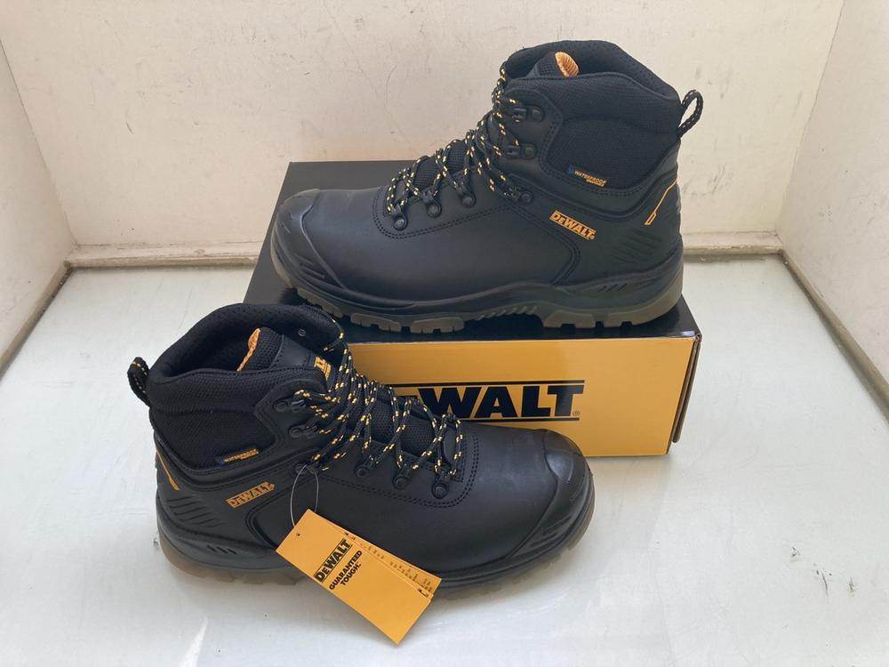 DEWALT NEWARK BLACK STEEL TOE CAP BOOTS UK SIZE 9: