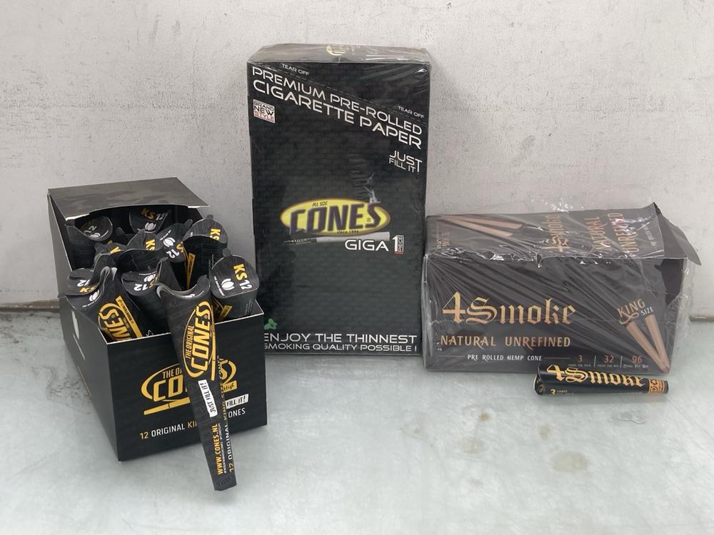 3 X ASSORTED ROLLING PAPERS TO INCLUDE 4 SMOKE NAT