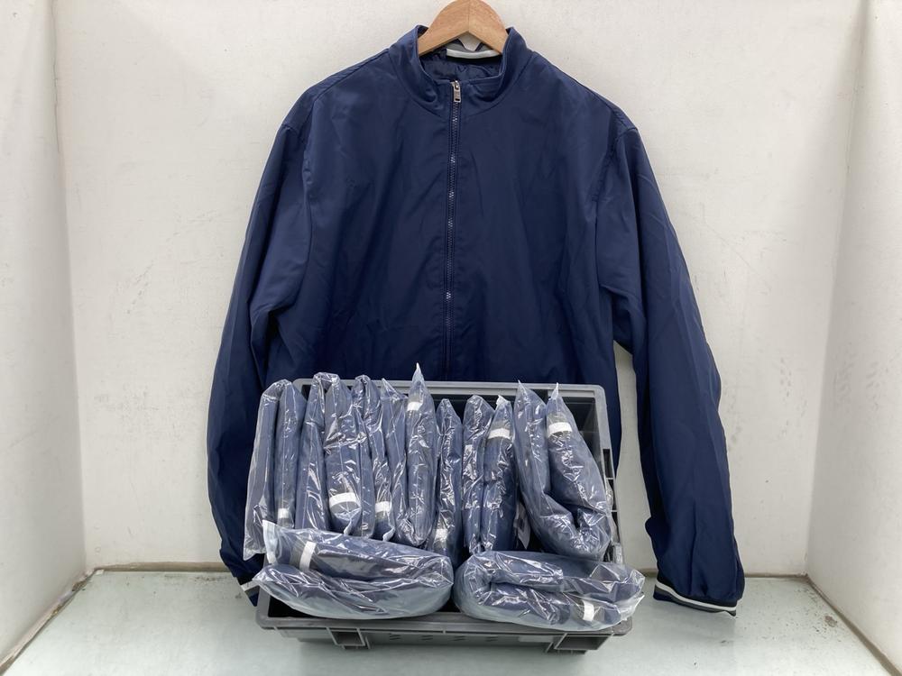 QTY OF MENS XXL THIN BOMBER JACKETS IN BLUE: LOCAT