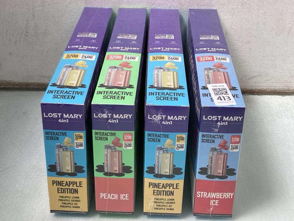 QTY OF ASSORTED LOST MARY VAPES TO INCLUDE LOST MA