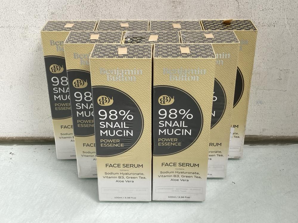 QTY OF BENJAMIN BUTTON 98% SNAIL MUCIN 100ML FACE 
