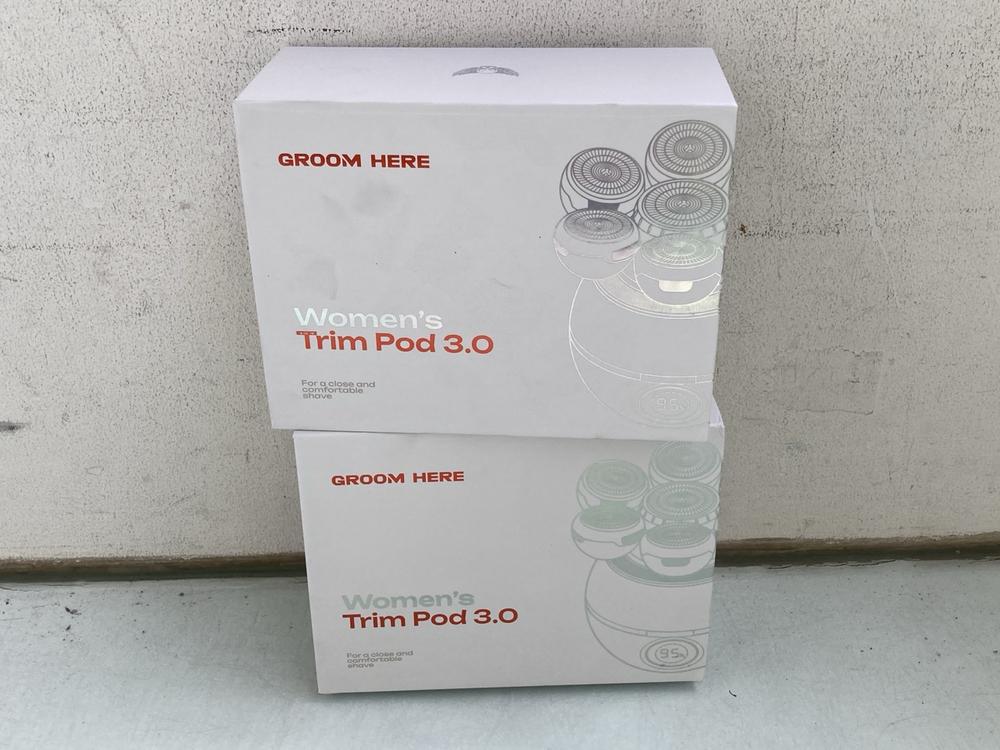 2 X GROOM HERE WOMENS TRIM POD 3.0 SHAVERS - COMBI