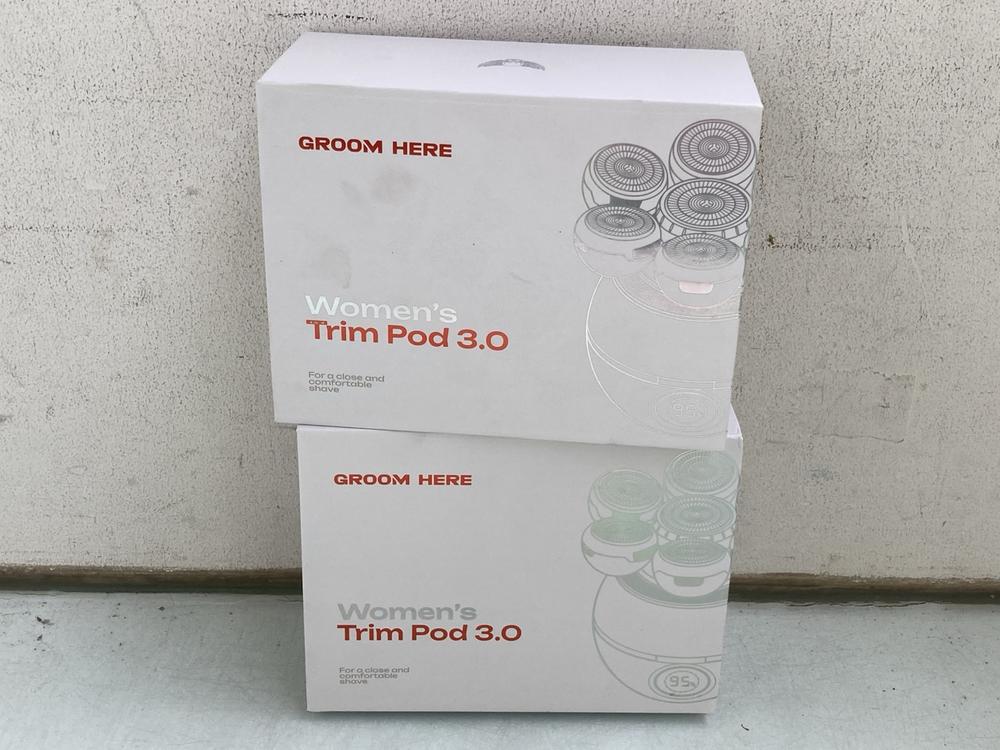 2 X GROOM HERE WOMENS TRIM POD 3.0 SHAVERS - COMBI
