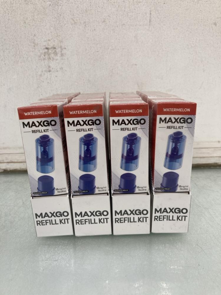 4 X BOXES OF 5 MAXGO WATERMELON REFILL KITS 24/12/