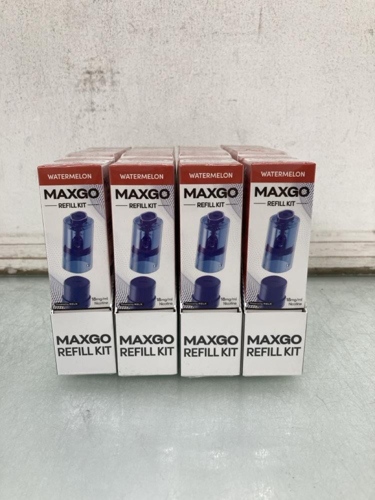 4 X BOXES OF 5 MAXGO WATERMELON REFILL KITS 24/12/