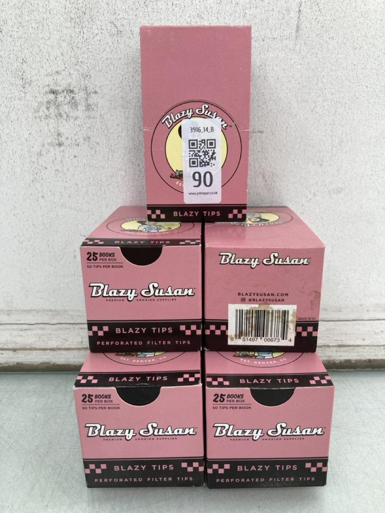 5 X BOXES OF BLAZY SUSAN BLAZY TIPS: LOCATION - B1