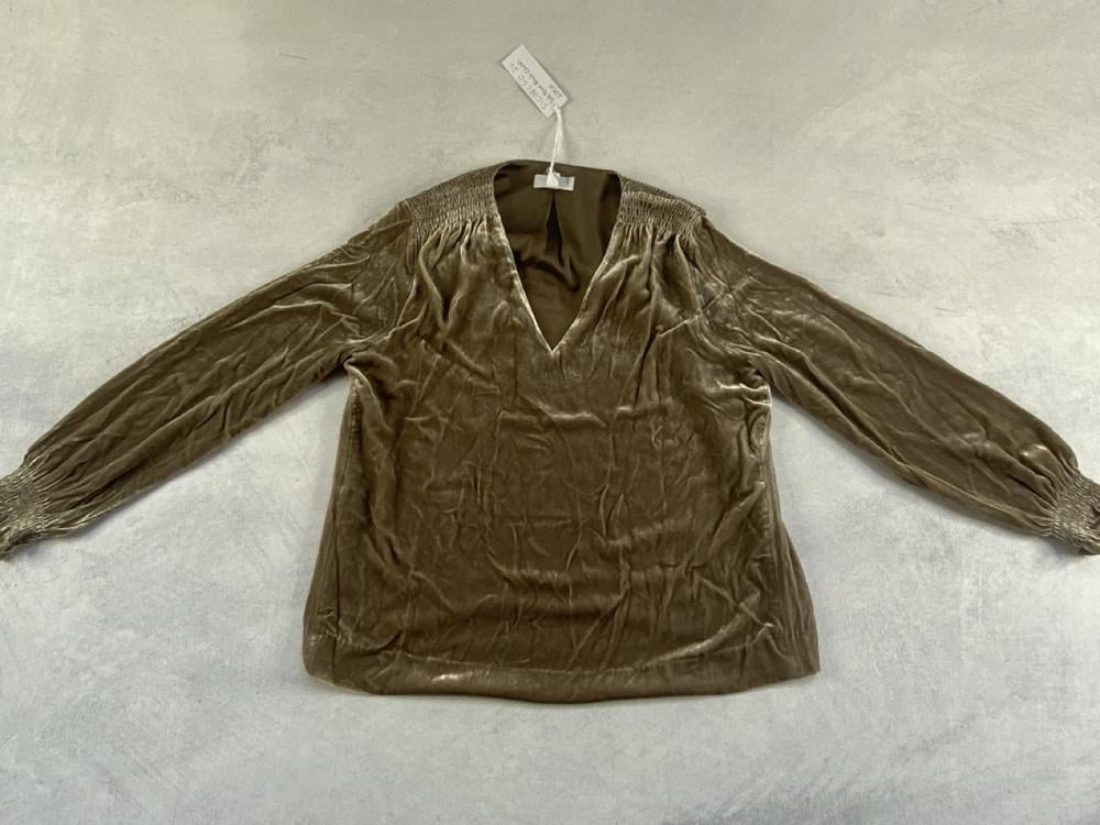 THE WHITE COMPANY SILK VELVET BLOUSE SIZE 14 ORIGI