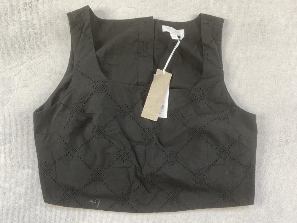 THE WHITE COMPANY ORGANIC COTTON BRODERIE SHELL TO