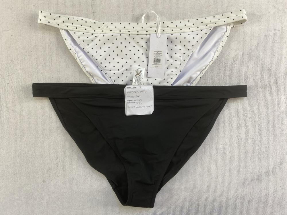 2 X THE WHITE COMPANY BIKINI BRIEF SIZE XL  ORIGIN