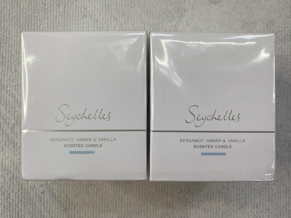 2 X THE WHITE COMPANY SEYCHELLES BERGAMOT,AMBER AN