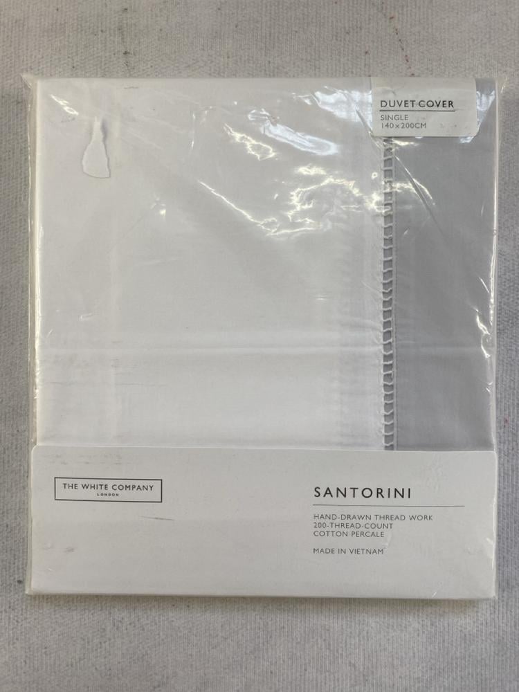 THE WHITE COMPANY DUVET COVER SANTORINI SIZE SINGL