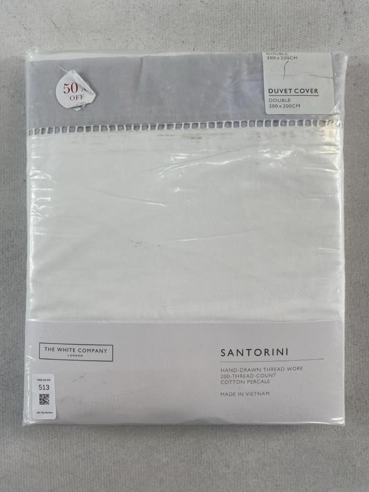 THE WHITE COMPANY DUVET COVER SANTORINI SIZE DOUBL