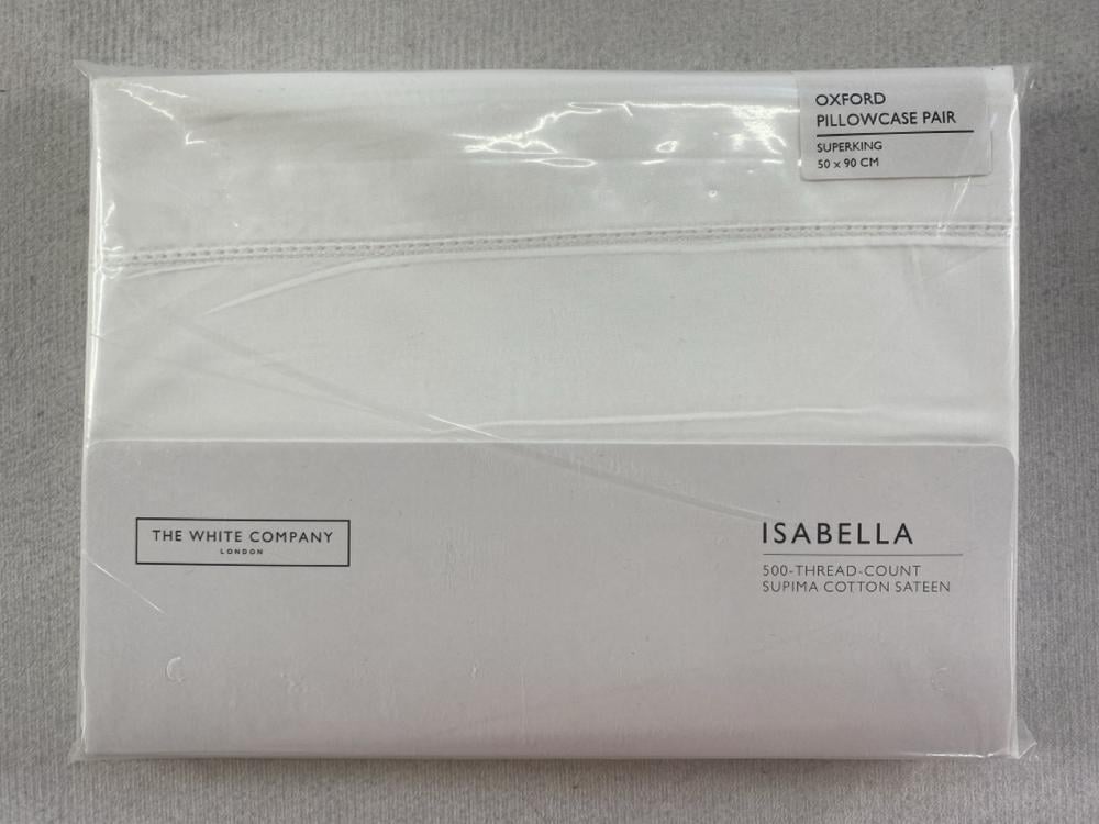THE WHITE COMPANY OXFORD PILLOWCASE ISABELLA PAIR 