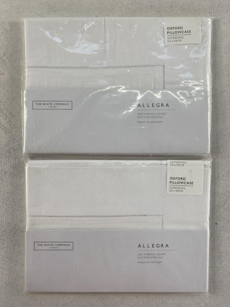 THE WHITE COMPANY OXFORD PILLOWCASE ALLEGRA PAIR S