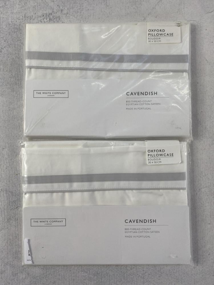 2 X THE WHITE COMPANY OXFORD PILLOW CASE CAVENDISH