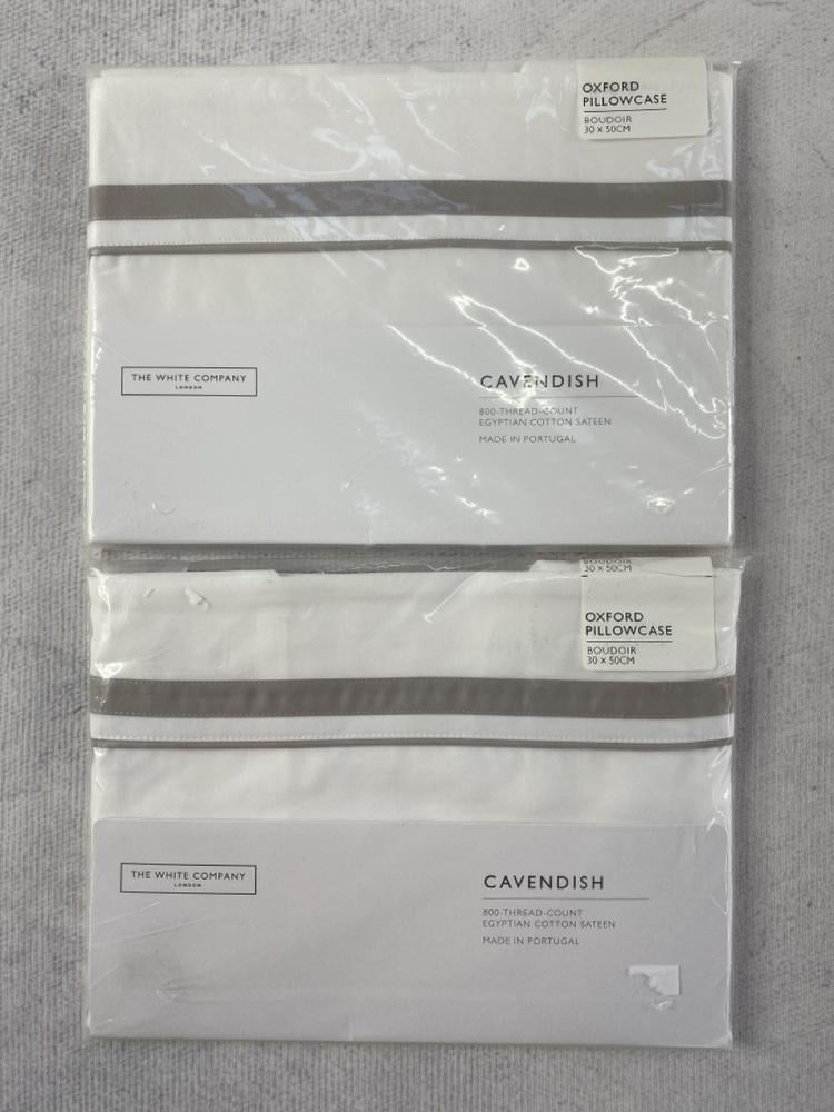 2 X THE WHITE COMPANY OXFORD PILLOW CASE CAVENDISH