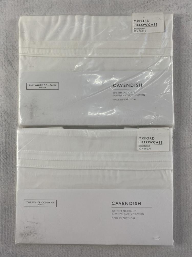 2 X THE WHITE COMPANY OXFORD PILLOW CASE CAVENDISH