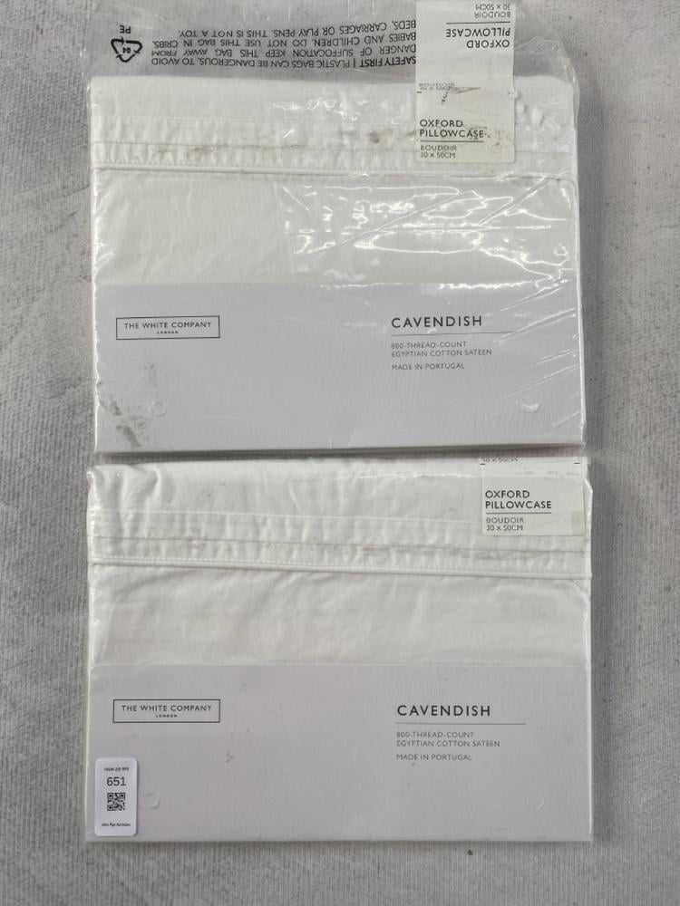 2 X THE WHITE COMPANY OXFORD PILLOW CASE CAVENDISH
