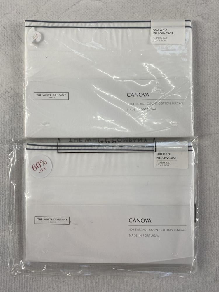 2 X THE WHITE COMPANY OXFORD PILLOW CASE CANOVA SU