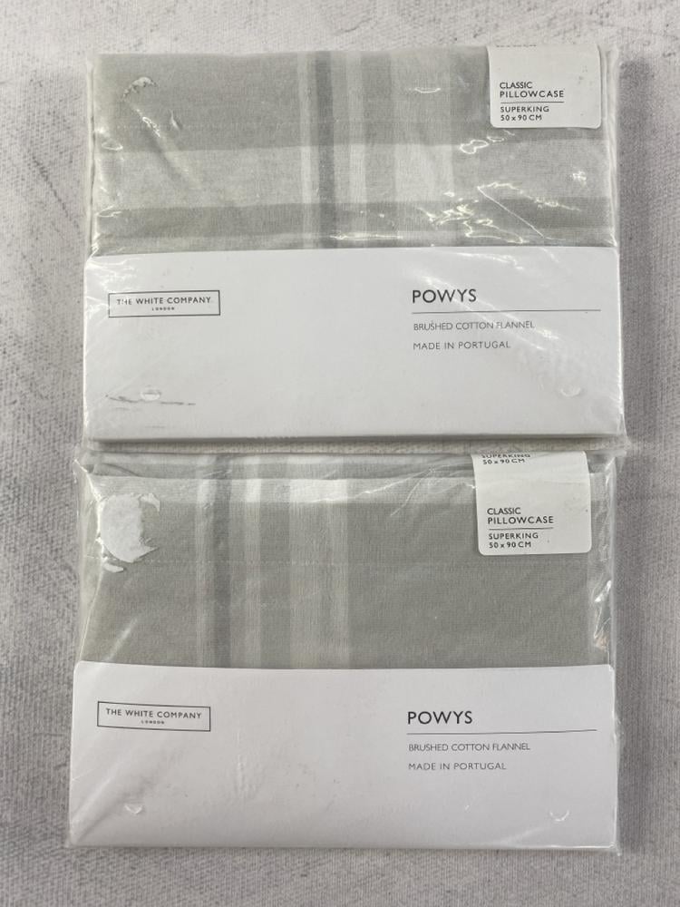 2 X THE WHITE COMPANY OXFORD PILLOW CASE POWYS SUP