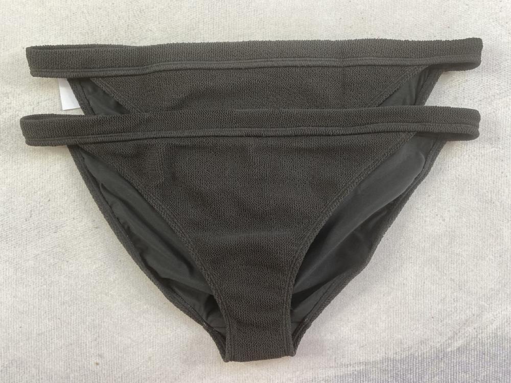 2 X THE WHITE COMPANY SQUARE NECK TEXTURED BIKINI 