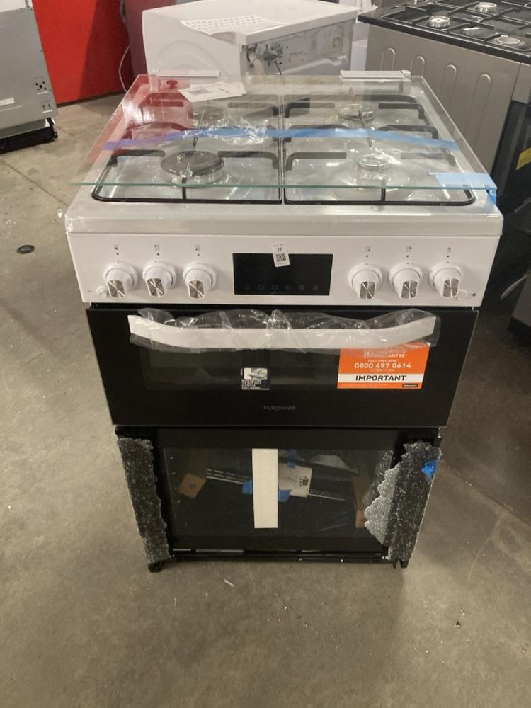 HOTPOINT FREESTANDING COOKER MODEL NO: HTG6GDCW