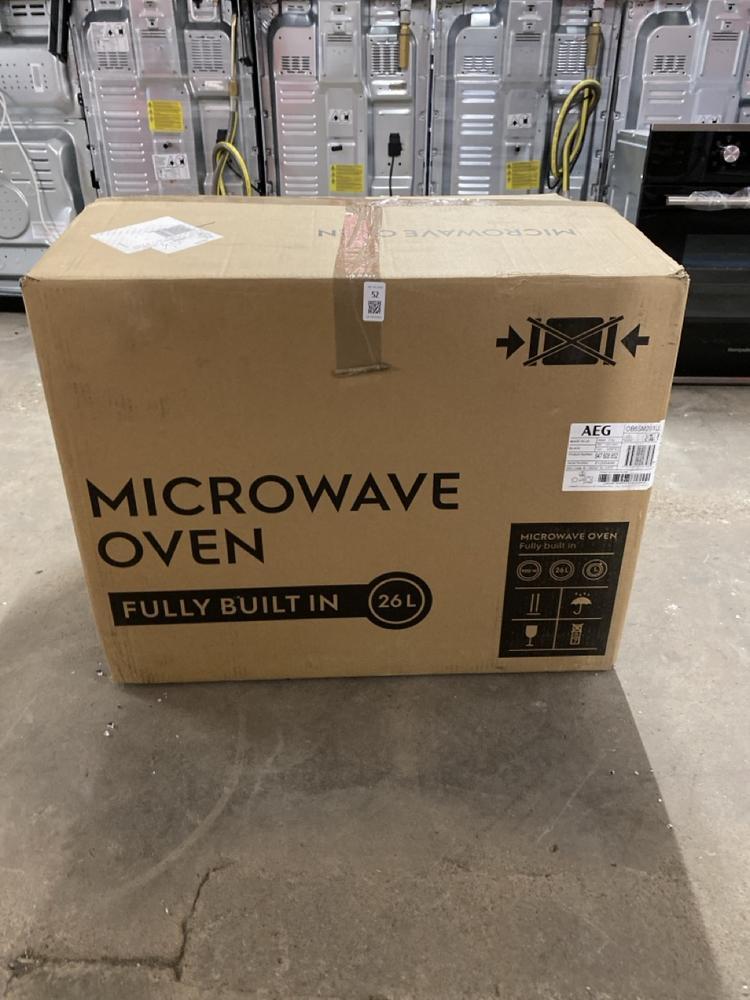 AEG BUILT IN MICROWAVE OVEN MODEL NO: 0B6SM261