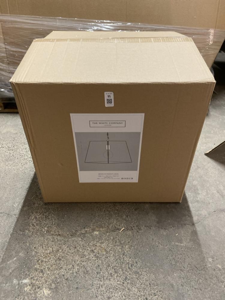 THE WHITE COMPANY BROOKLYN PENDANT LARGE IN STEEL 