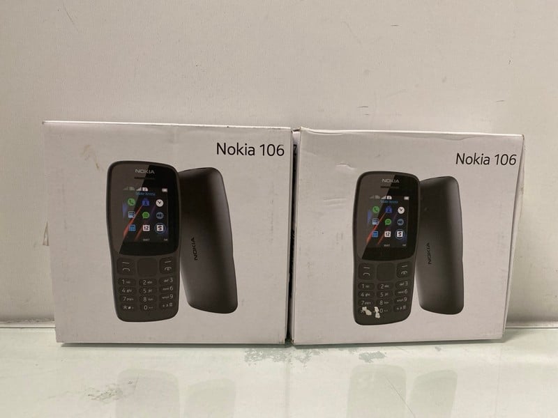 2 X NOKIA 106 MOBILE PHONES (SEALED)