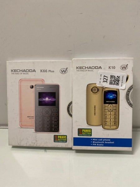 2 X KECHODA MINI MOBILE PHONES INC K66 PLUS (SEALE