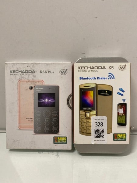 2 X KECHODA MINI MOBILE PHONES INC K66 PLUS (SEALE