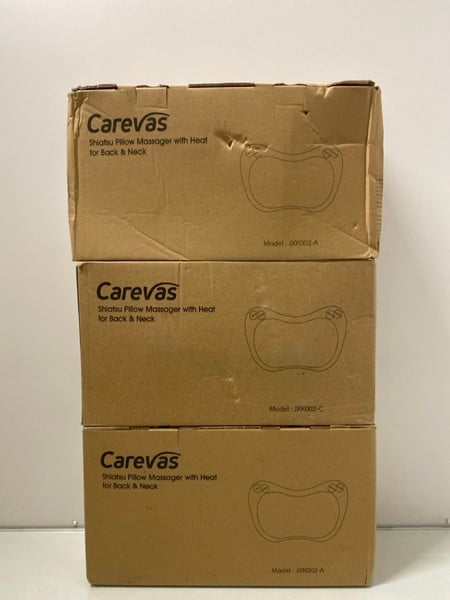 3 X CAREVAS SHIATSU PILLOW MASSAGERS