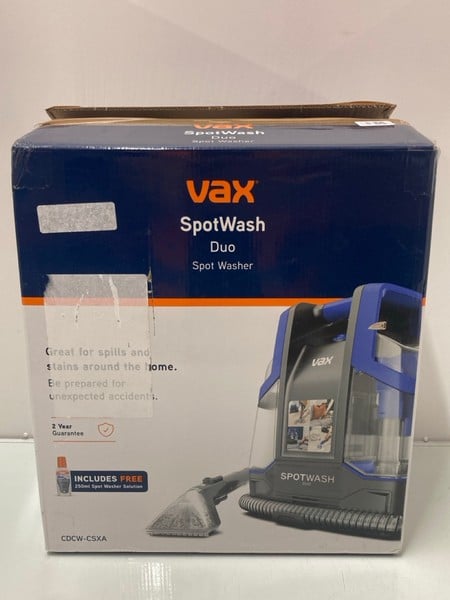 VAX SPOT WASH DUO SPOT WASHER MODEL: CDCW-CSXA