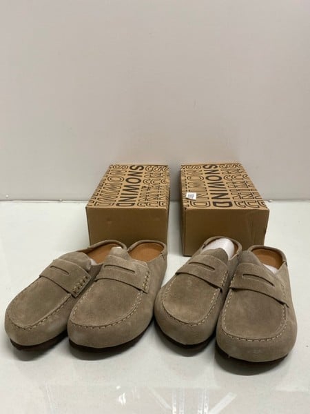 2 X PAIRS OF SNOWIND TAUPE CLOGS - BOTH EU SIZE 36