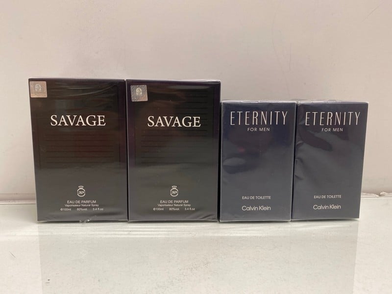 4 X AFTERSHAVES TO INC CALVIN KLEIN ETERNITY EAU D