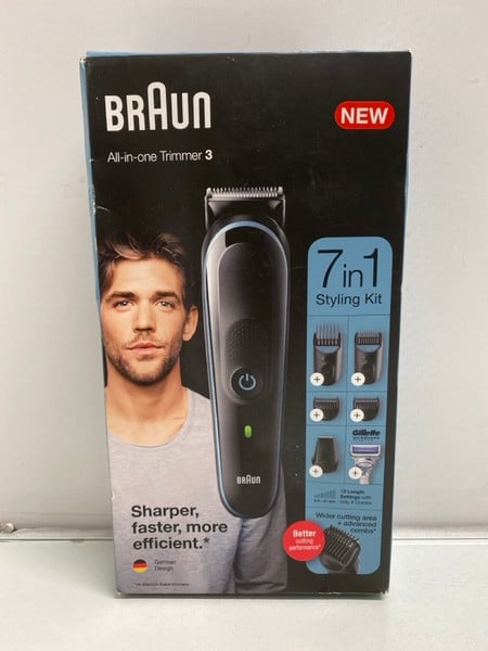 BRAUN ALL-IN-ONE TRIMMER 3 STYLING KIT (SEALED)