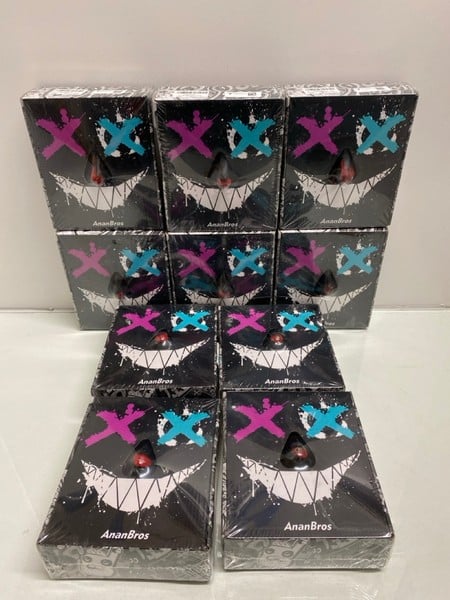QTY OF ANAN BROS BLUE & RED HALLOWEEN MASKS